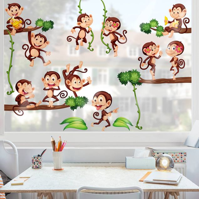 Window sticker - Monkeys from the Jungle