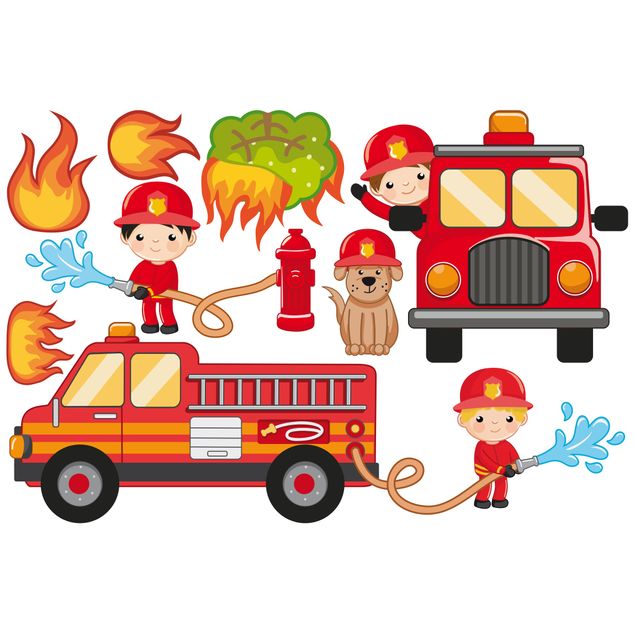 Window sticker - Fire Brigade in Action Set