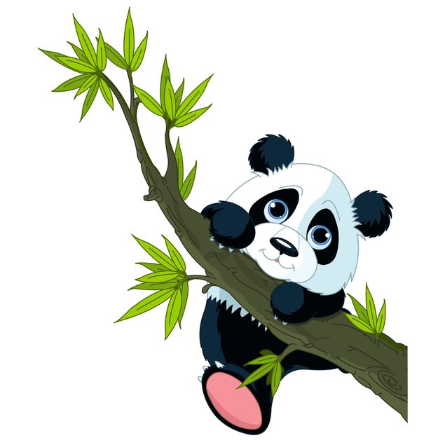 Window sticker - Climbing Panda