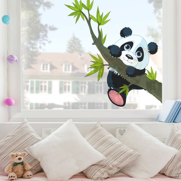 Window sticker - Climbing Panda