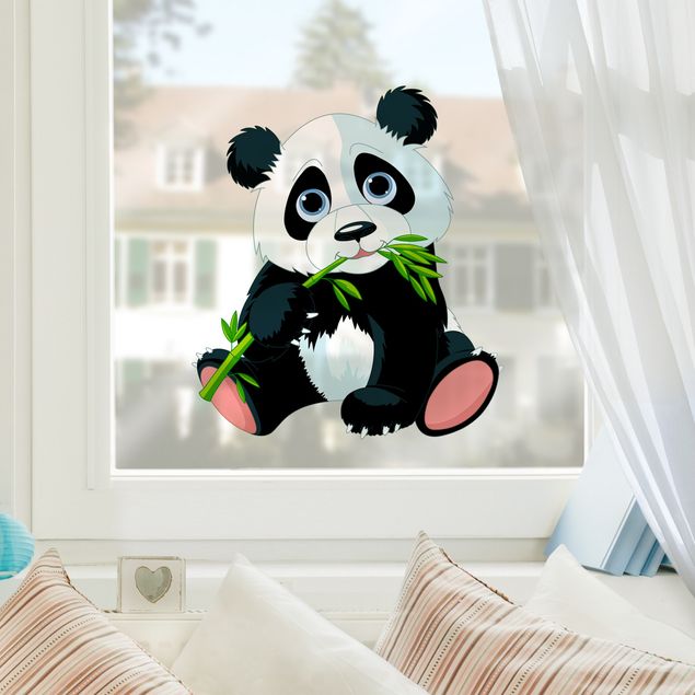 Window sticker - Nibbling Panda