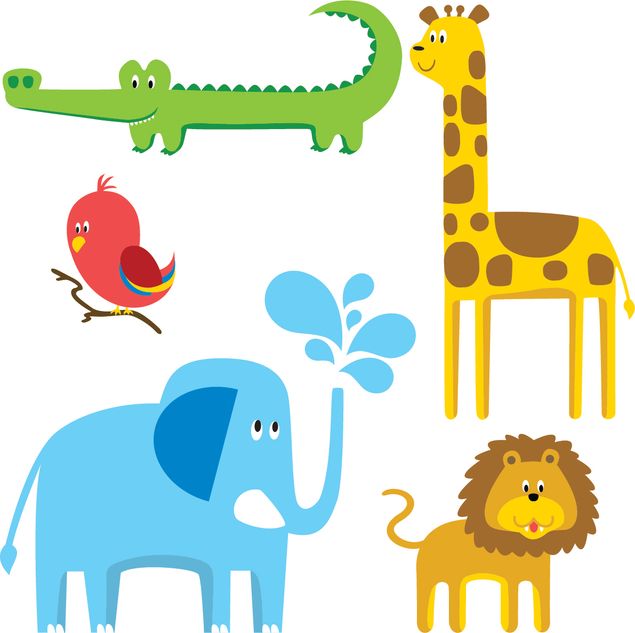 Window sticker - No.BP4 Zoo Animals