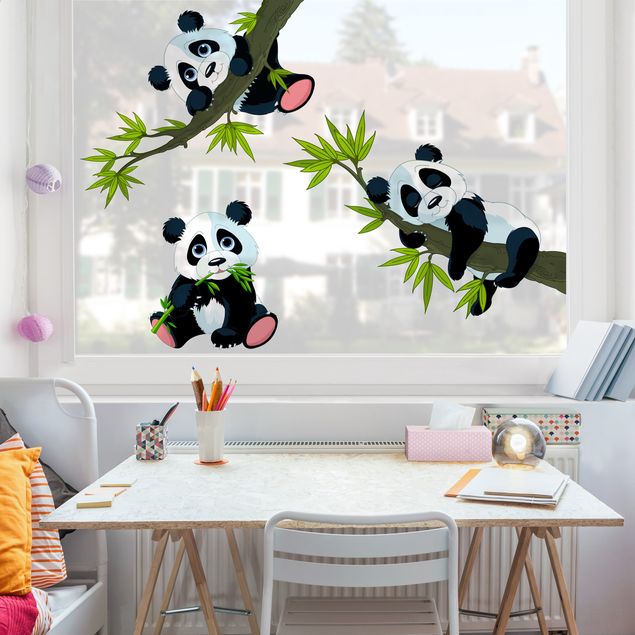 Window sticker - Panda set