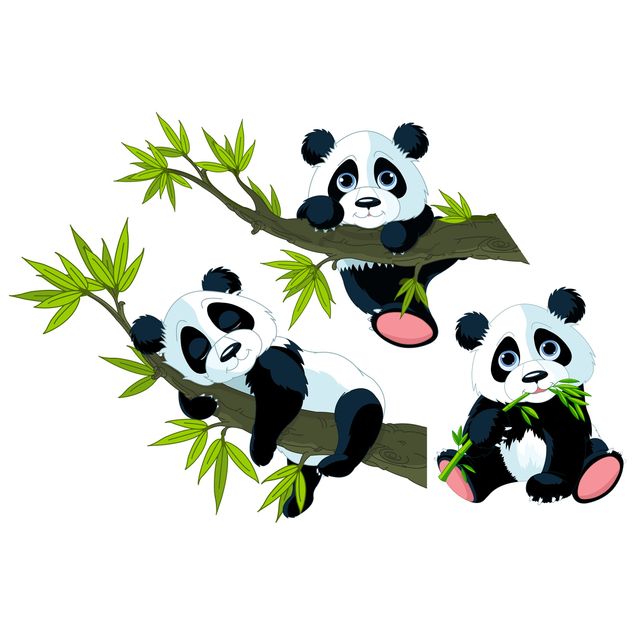 Window sticker - Panda set