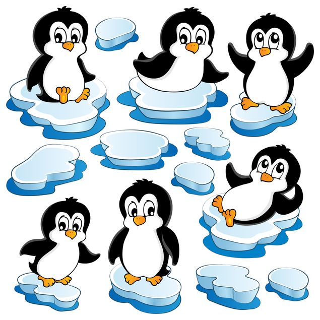 Window sticker - Penguin Set