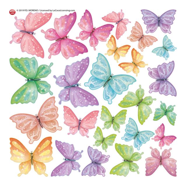 Window sticker - Set Glitter Butterflies