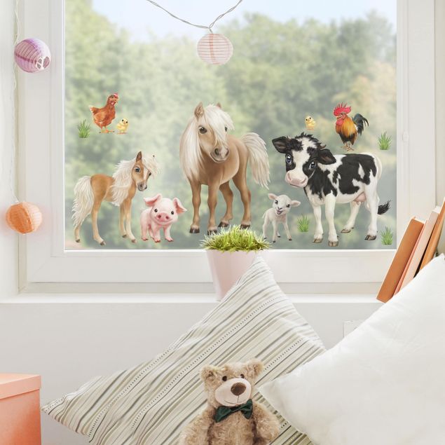 Window sticker - Farm Animals Set