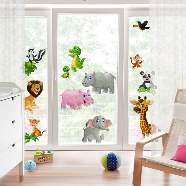 Window sticker - Jungle Animals