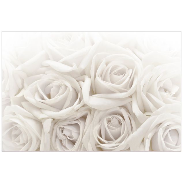 Window decoration - White Roses
