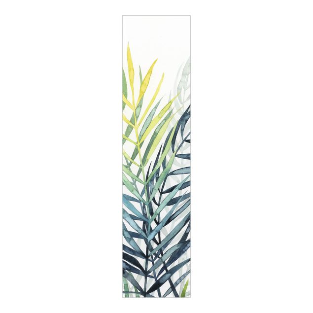 Sliding panel curtains set - Tropical Foliage - Palme