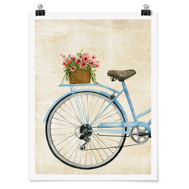 Poster art print - Flowers Courier II
