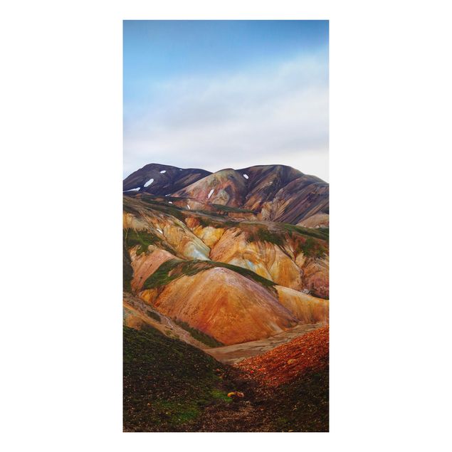 Print on aluminium - Colourful Mountains In Iceland