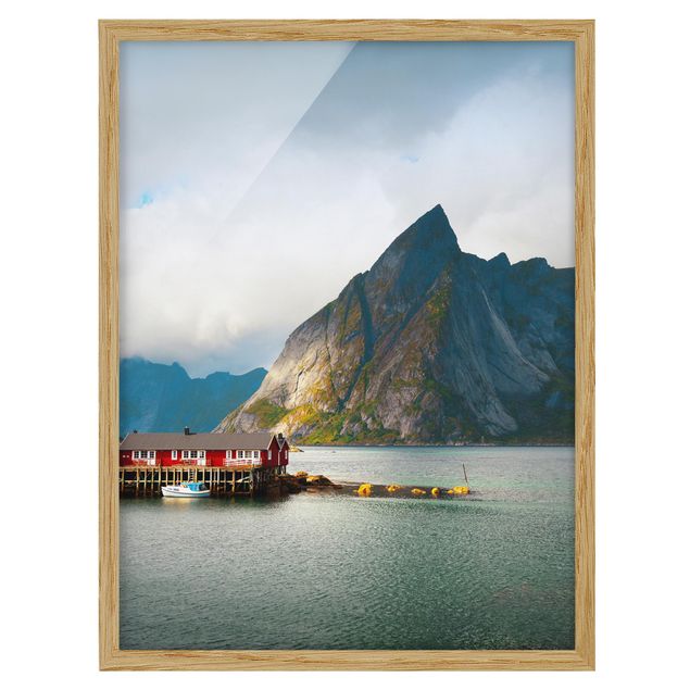 Framed poster - Fisherman's House In Sweden