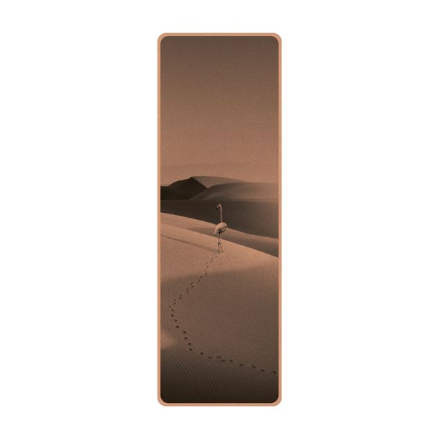 Yoga mat - Flamingo In The Desert