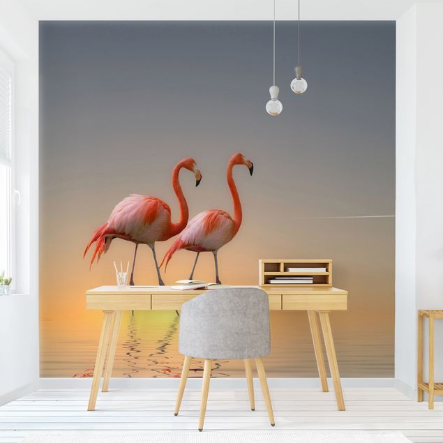 Wallpapers Flamingo Love