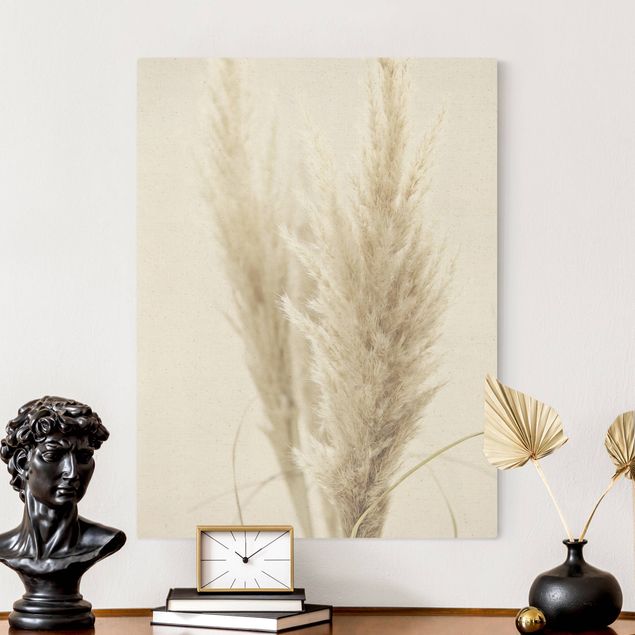 Canvas print gold - Soft Pampas Grass