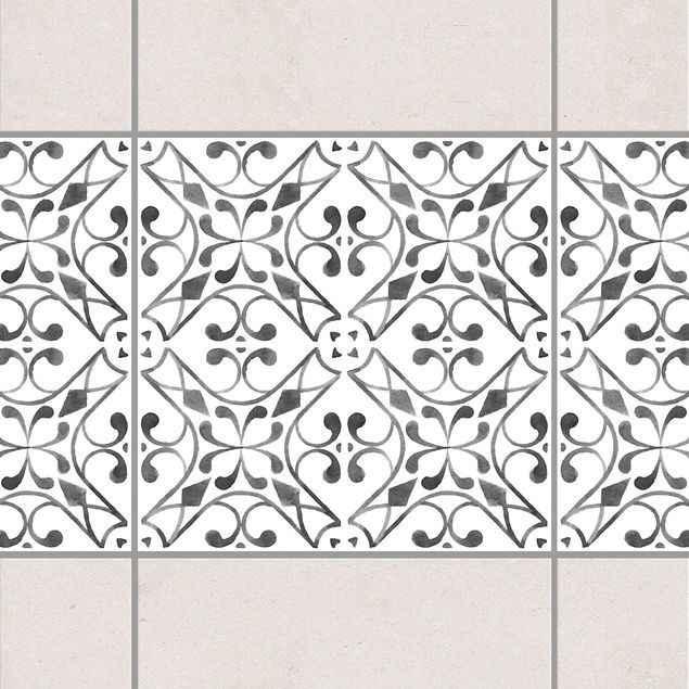 Tile sticker - Gray White Pattern Series No.3