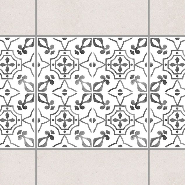 Tile sticker - Gray White Pattern Series No.9
