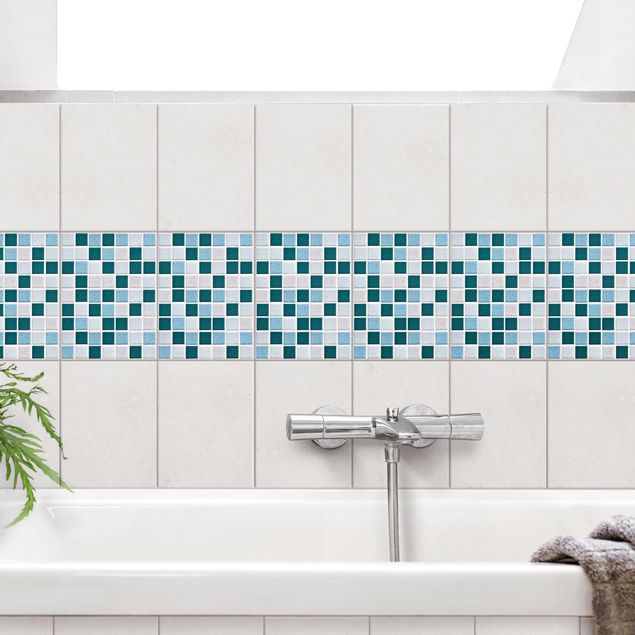Tile sticker - Mosaic Tiles Turquoise Blue