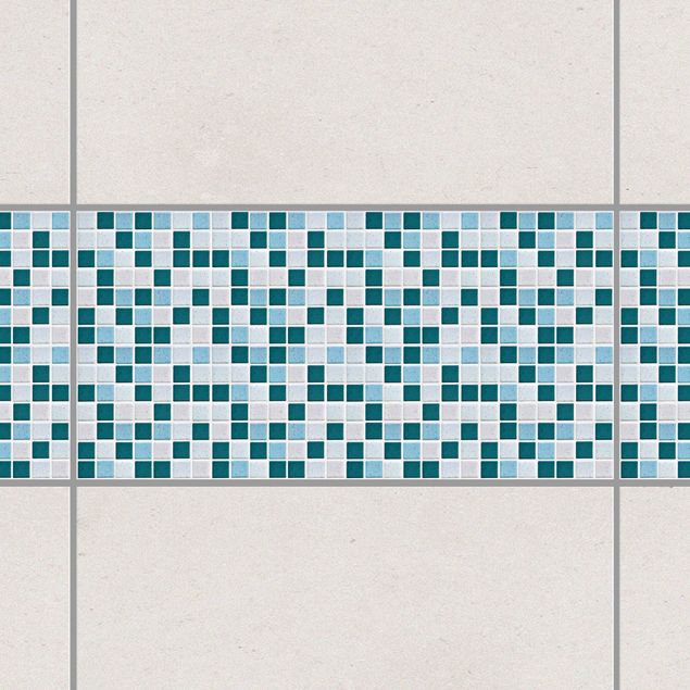 Tile sticker - Mosaic Tiles Turquoise Blue