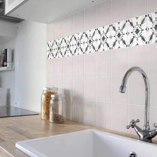 Tile sticker - Pattern Gray White Series No.1