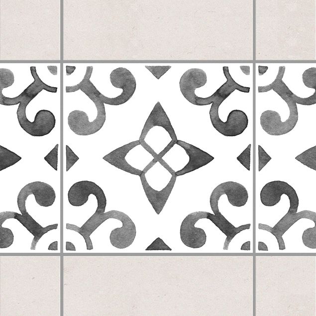 Tile sticker - Pattern Gray White Series No.5