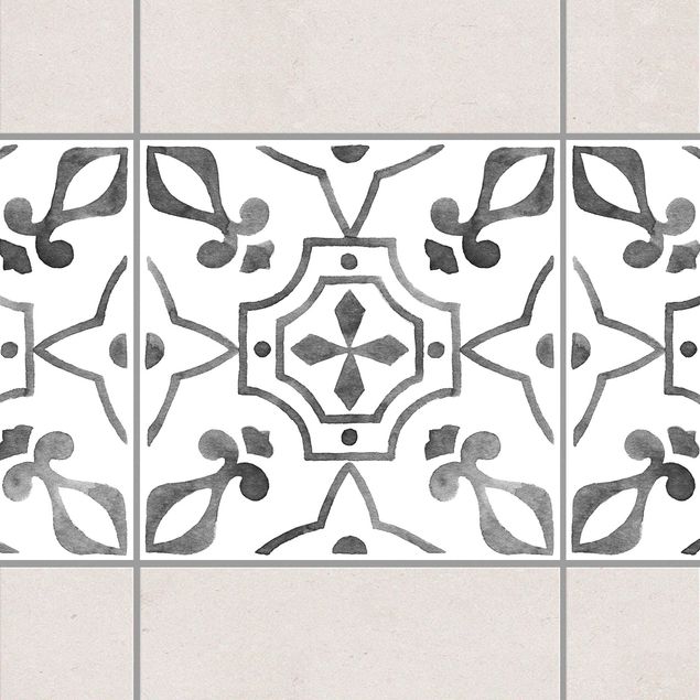 Tile sticker - Pattern Gray White Series No.9