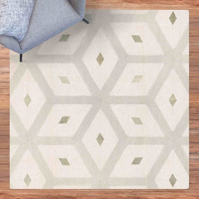 Tile rug Tiles From Sea Glass