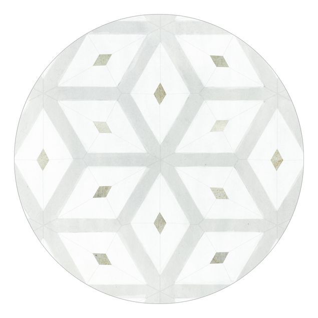 Self-adhesive round wallpaper - Tiles From Sea Glass