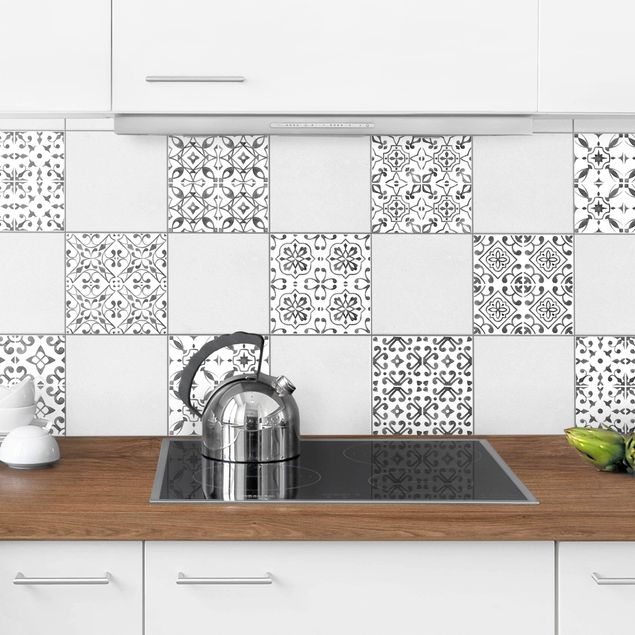 Tile sticker - Gray White Pattern Series