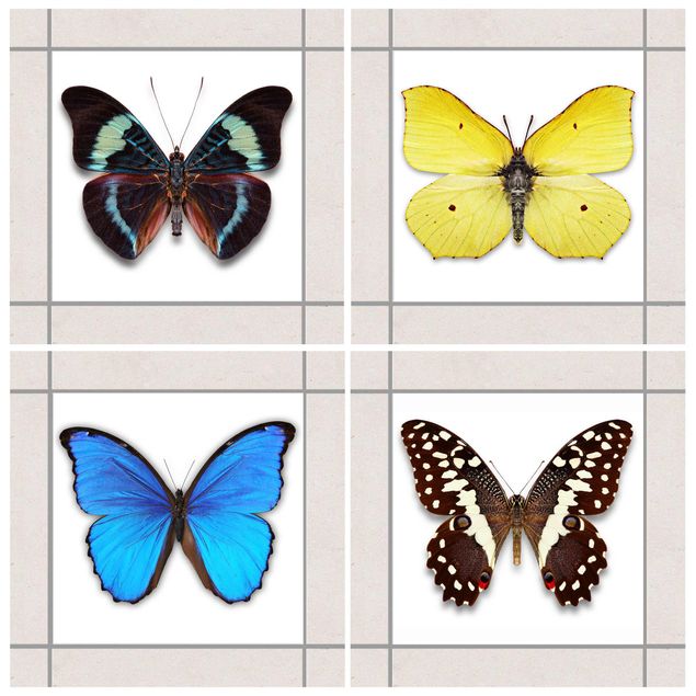 Tile sticker - Elegant Butterfly Set