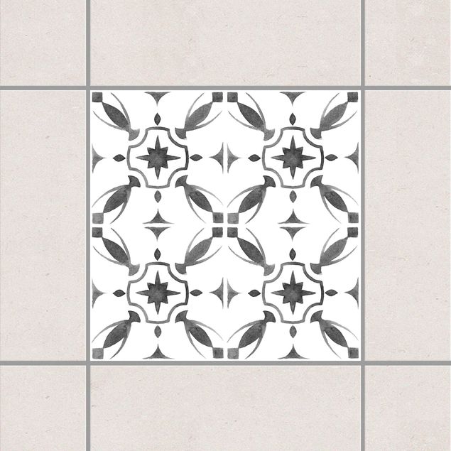 Tile sticker - Gray White Pattern Series No.1