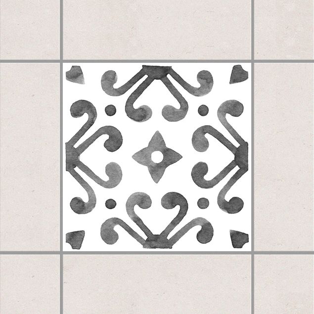 Tile sticker - Pattern Gray White Series No.7
