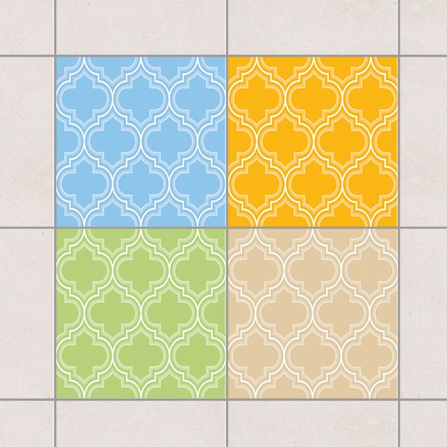 Tile sticker - Retro Morocco Colour Set