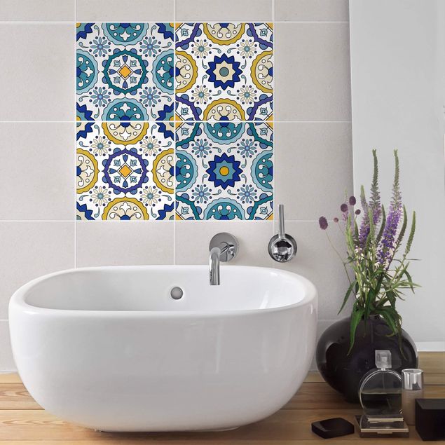 Tile sticker - 4 Portuguese Azulejo tiles
