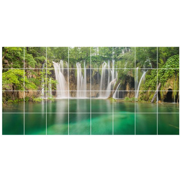 Tile sticker - Waterfall Plitvice Lakes