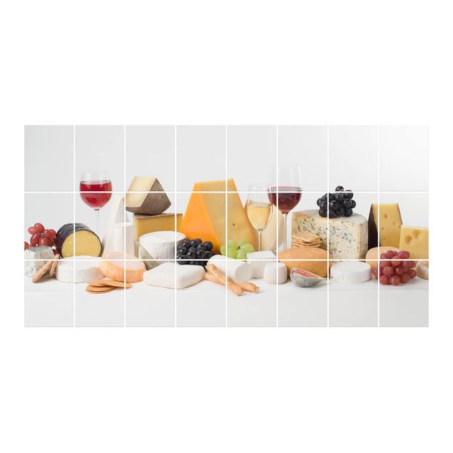 Tile sticker - Cheese Varieties