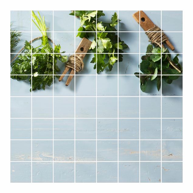 Tile sticker - Bundled Herbs