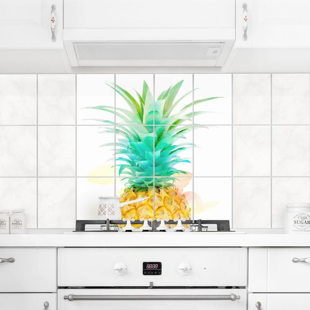 Tile sticker - Pineapple Watercolour