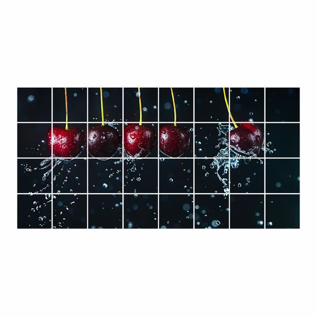 Tile sticker - Fresh Cherries
