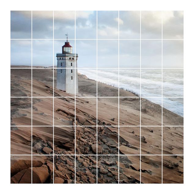 Tile sticker - Lighthouse In Denmark