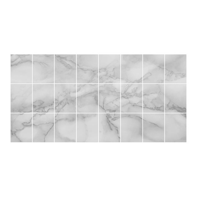 Tile sticker - Marble Look Black And White