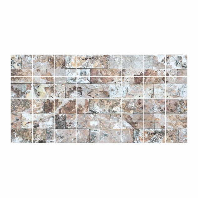 Tile sticker - Natural Marble Stone Wall