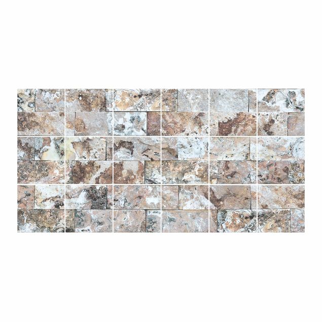 Tile sticker - Natural Marble Stone Wall
