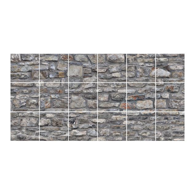 Tile sticker - Natural Stone Wallpaper Old Stone Wall