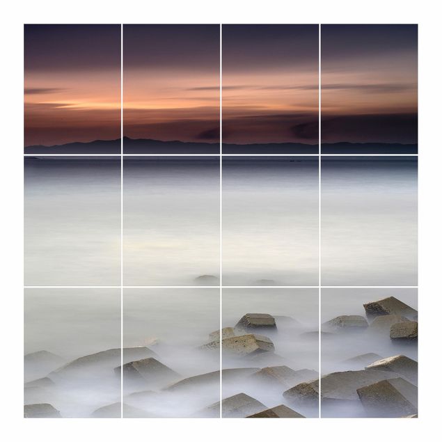 Tile sticker - Sunset In The Fog