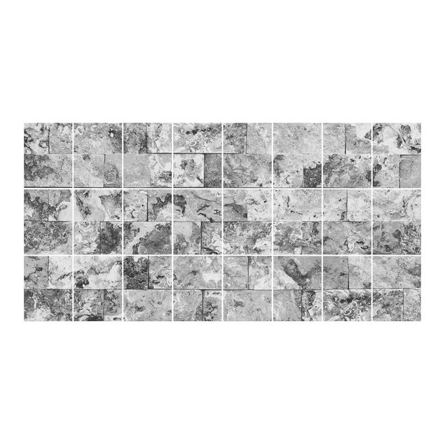 Tile sticker - Stone Wall Natural Marble Grey
