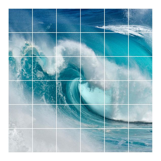 Tile sticker - Raging Waves