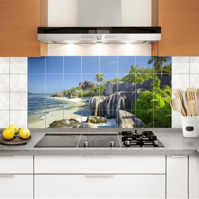 Tile sticker - Dream Beach Seychelles