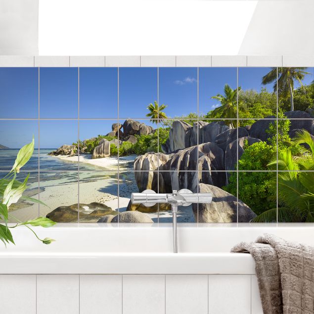 Tile sticker - Dream Beach Seychelles